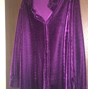 Soft Surroundings Velour Top